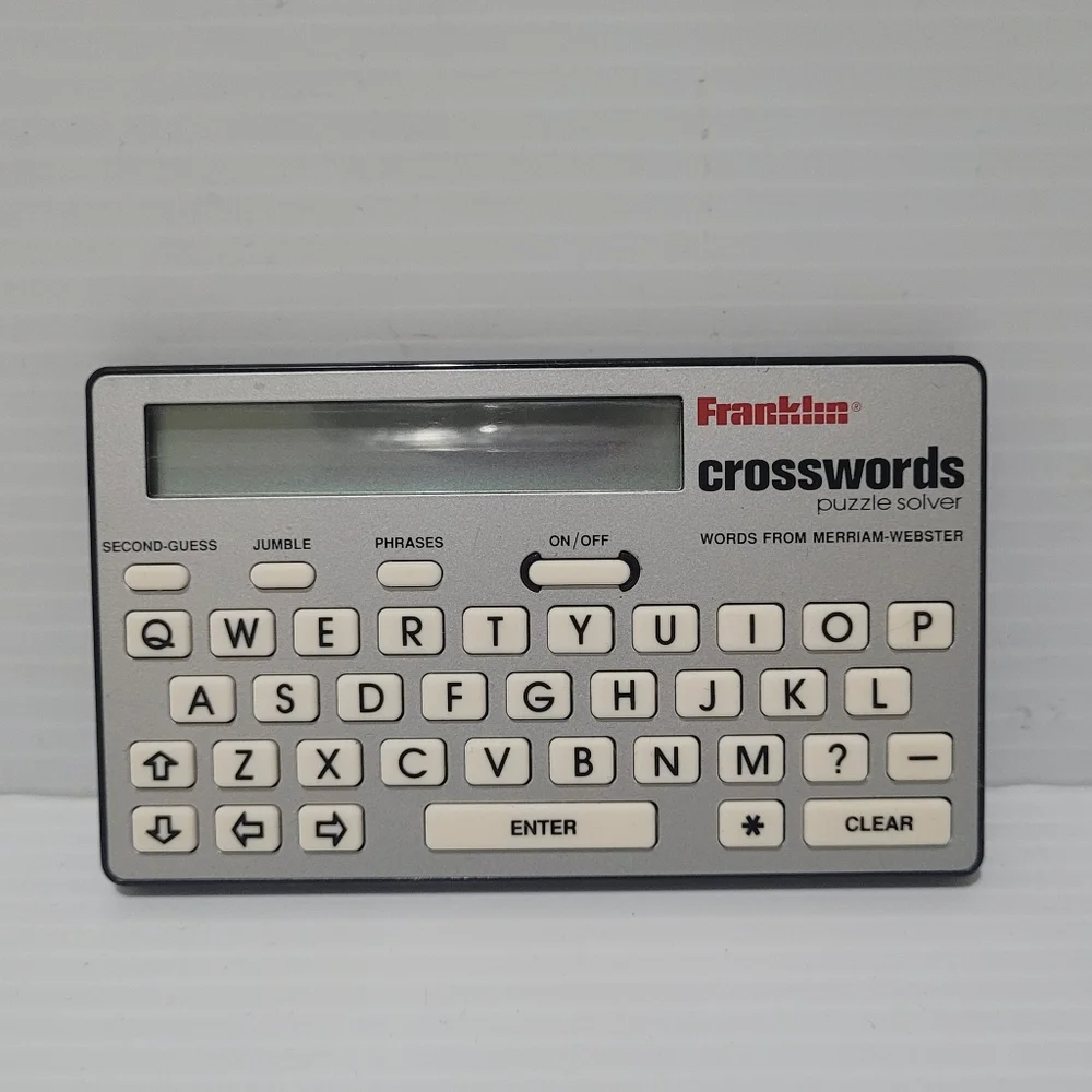 Vintage Franklin Crosswords Puzzle Solver CW-40 Electronic Handheld No Case.